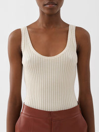 Pantalon cigarette en cuir - Intense Brown