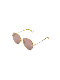 Lunettes de soleil Benjamine - Lilas Doré