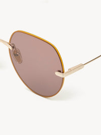 Lunettes de soleil Benjamine - Lilas Doré