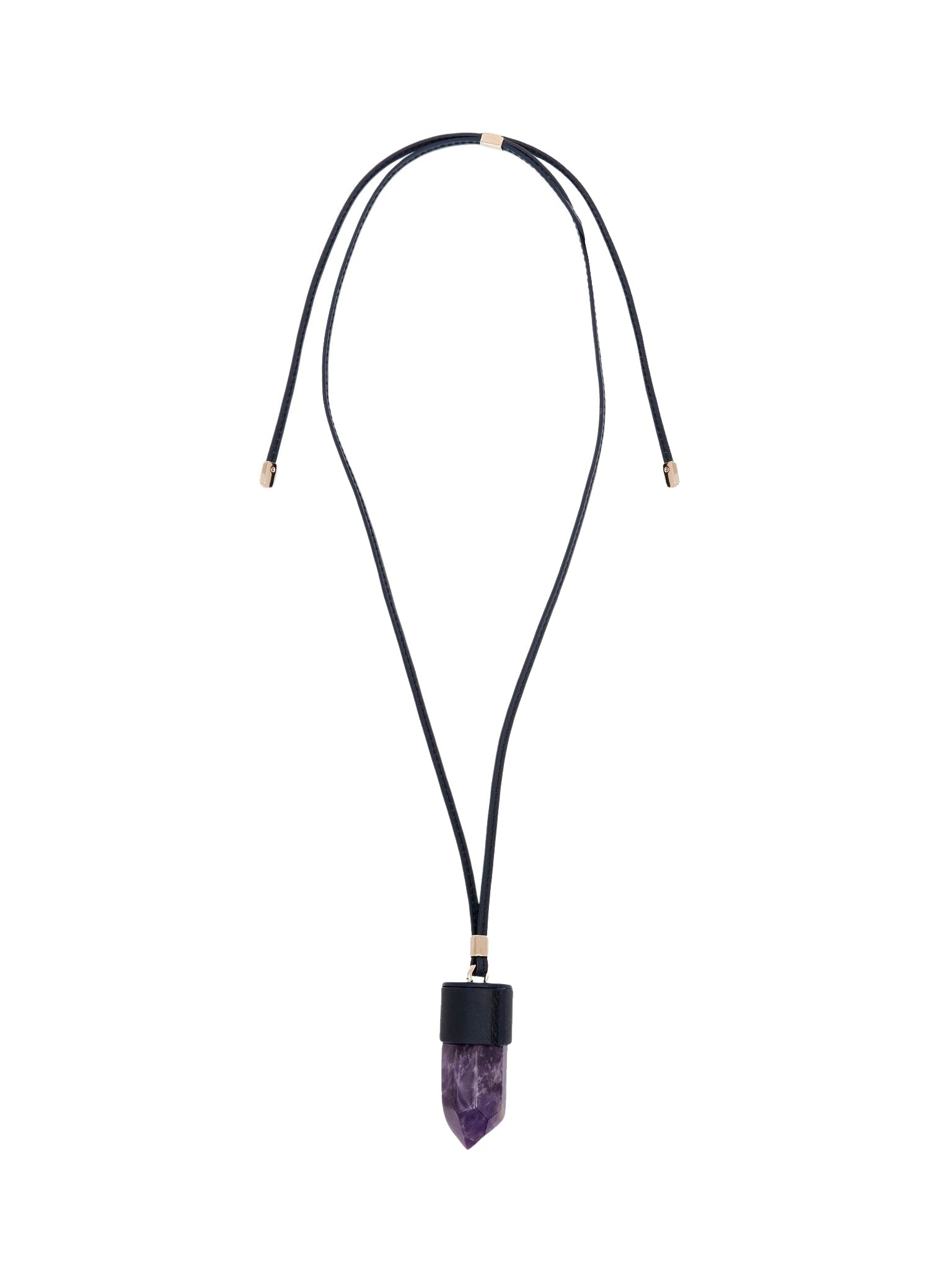 Collier Jemma en laiton et pierre semi préçieuse - Blue & Purple