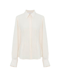 Top Martre en soie - Beige Perle de Graine
