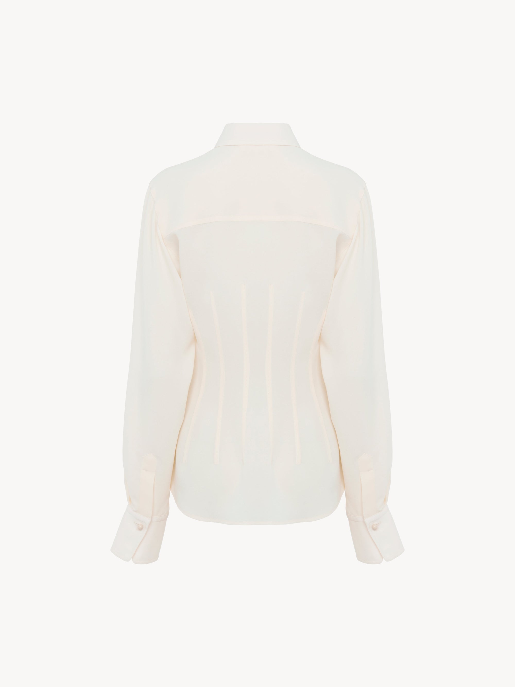 Top Martre en soie - Beige Perle de Graine