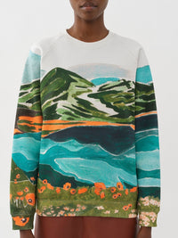 Pull imprimé coquelicot - Poppy Red