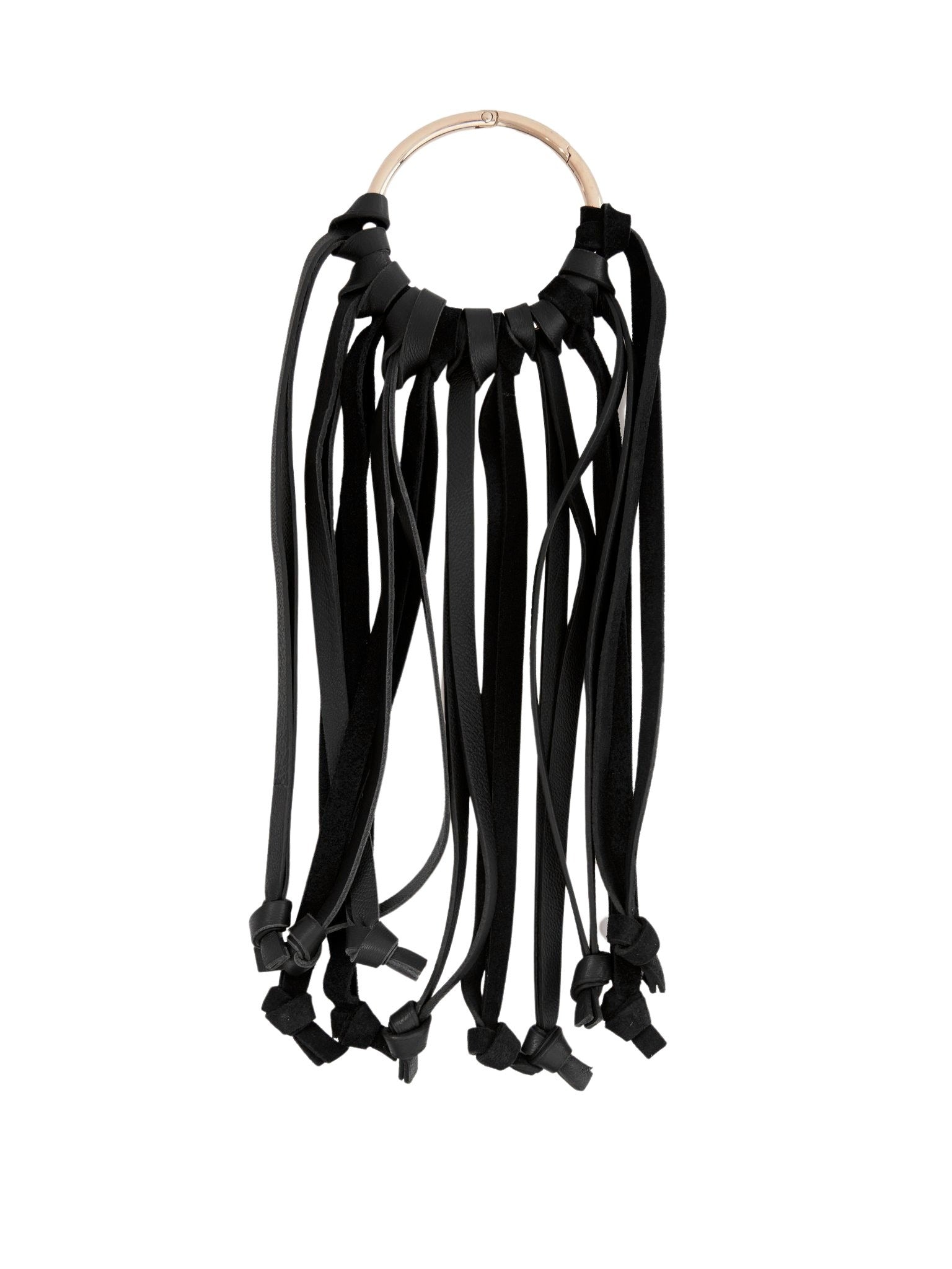 Porte-clés en cuir nappa - Black