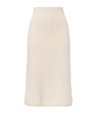 Jupe en cachemire recyclé - White Powder