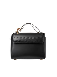 Sac à bandoulière Nacha en cuir - Black