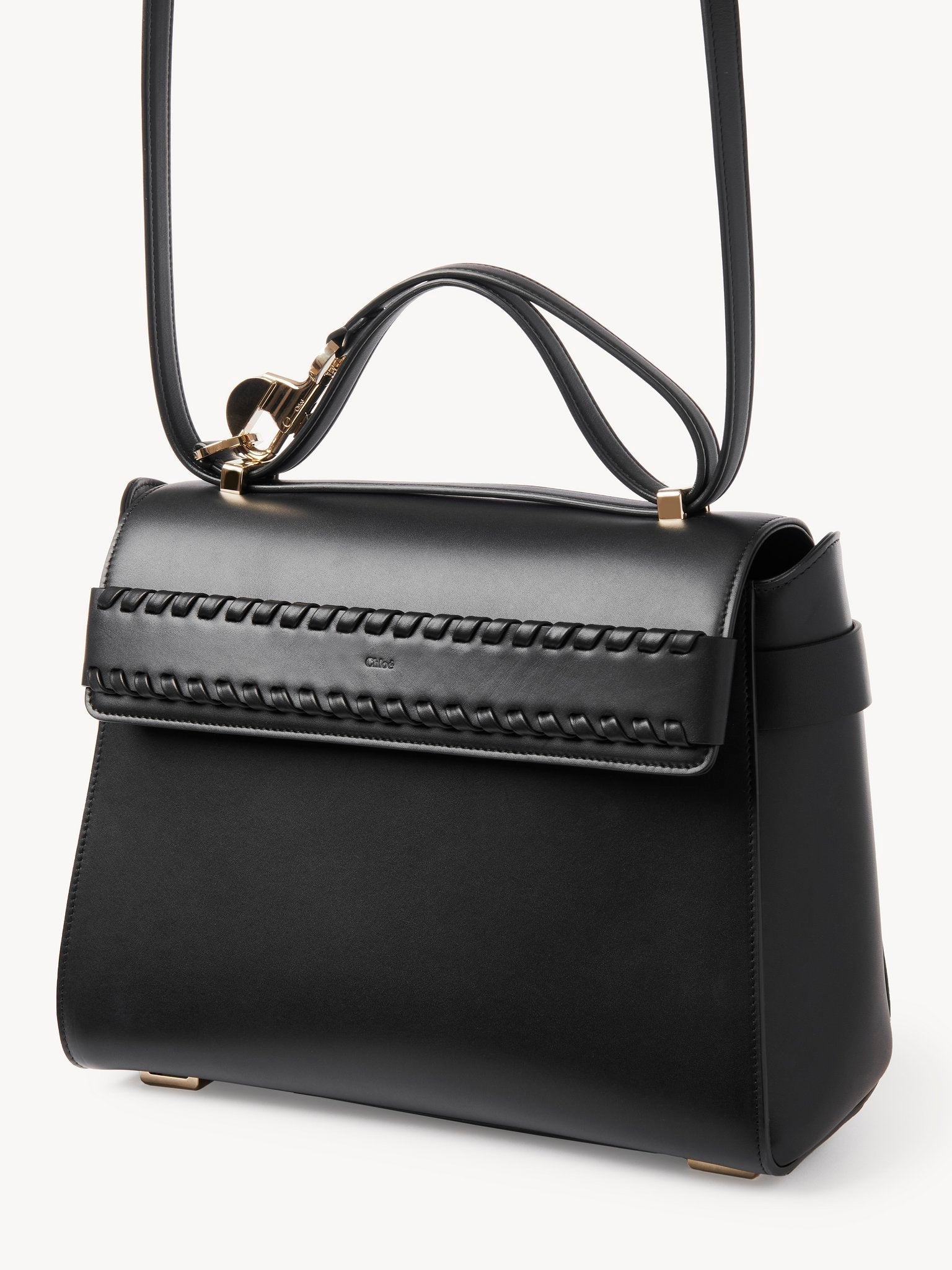 Sac à bandoulière Nacha en cuir - Black