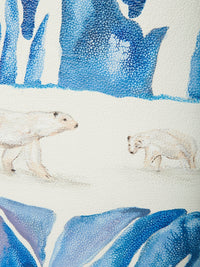 Grand sac cabas Nella en cuir - Artic Ice