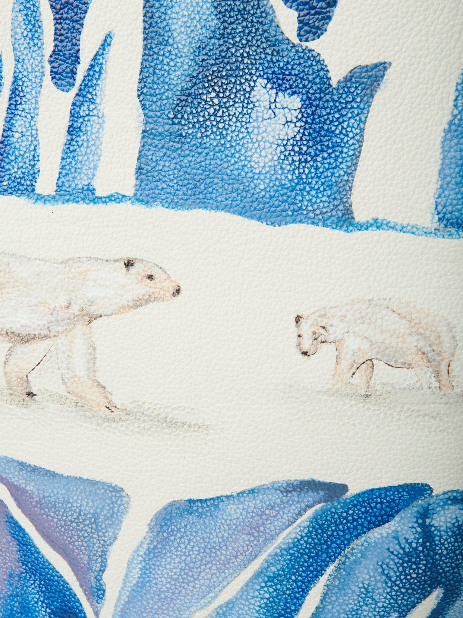 Grand sac cabas Nella en cuir - Artic Ice