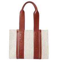 Sac cabas Woody en cachemire - Cement Beige