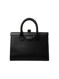 Sac Cabas en cuir lisse - Black
