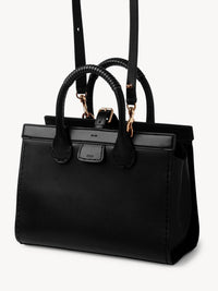 Sac Cabas en cuir lisse - Black