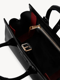 Sac Cabas en cuir lisse - Black