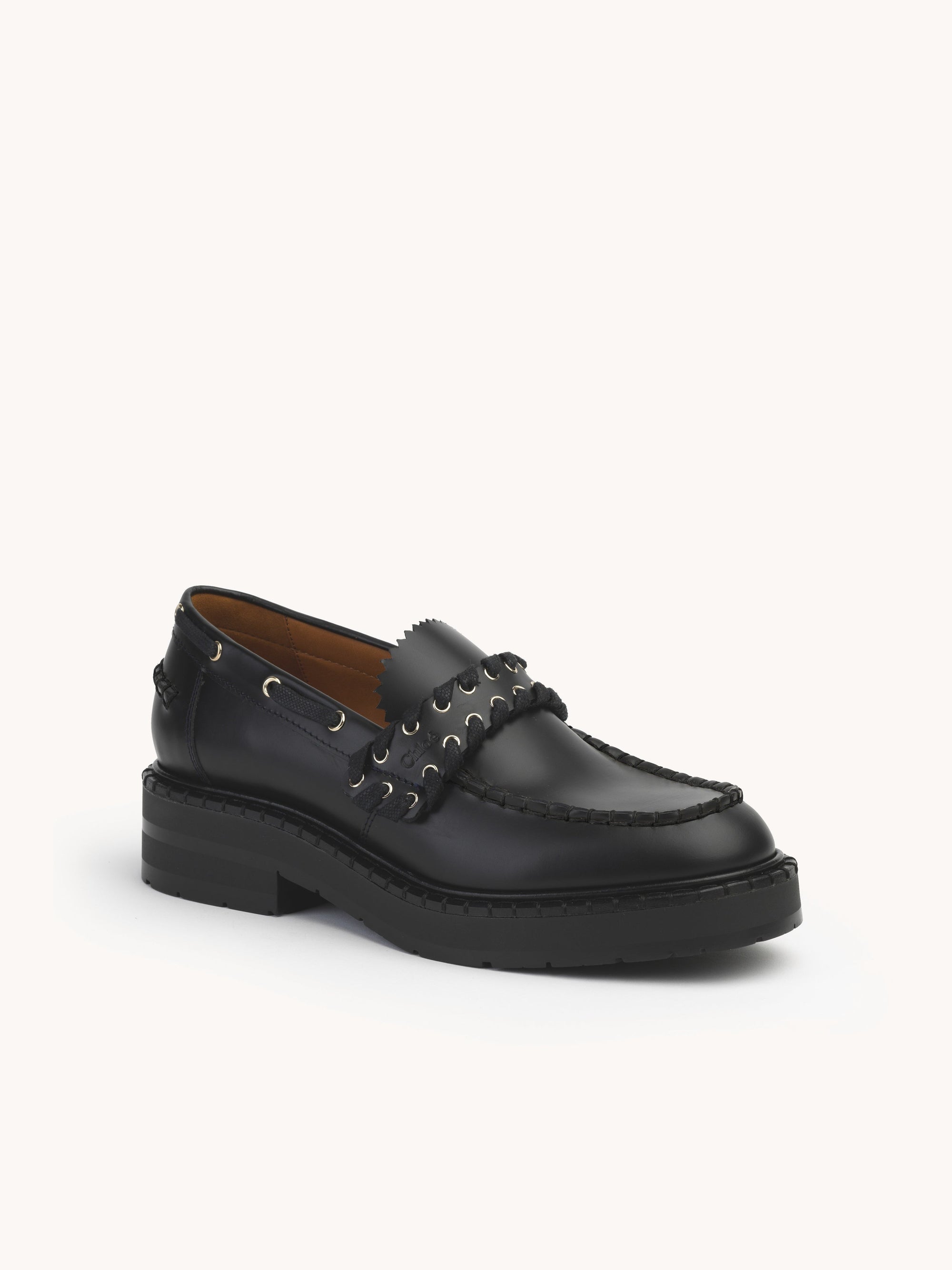 Sandales plates Noua en cuir - Black