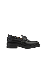 Sandales plates Noua en cuir - Black