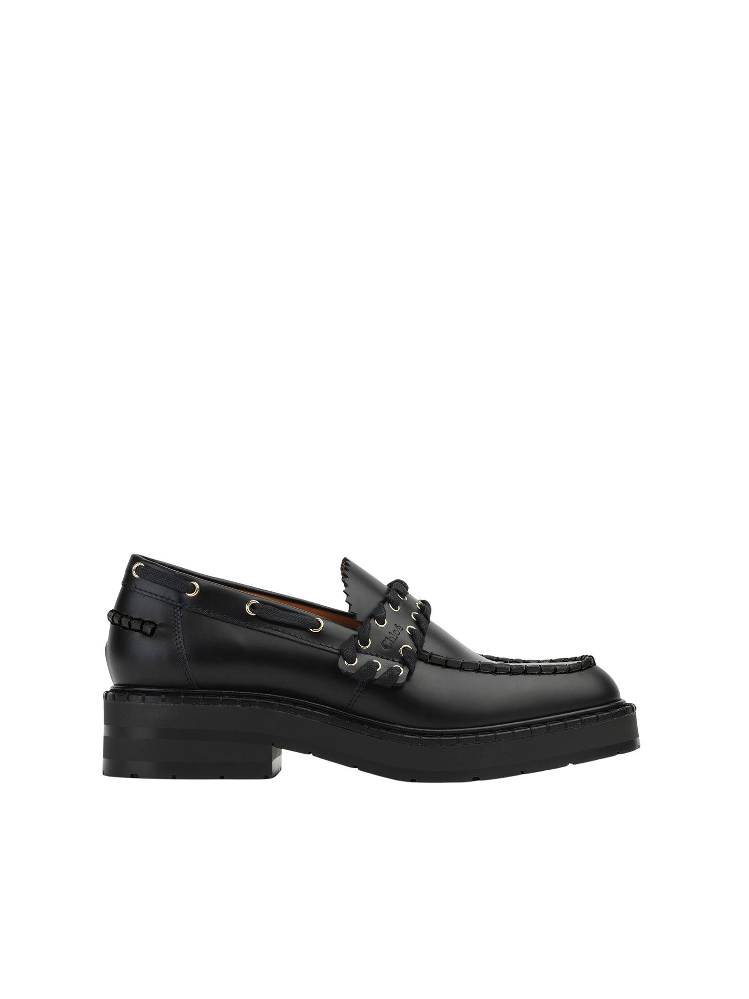 Sandales plates Noua en cuir - Black
