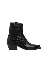 Bottines Nellie en cuir - Black