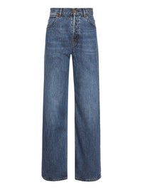 Pantalon en denim de chanvre et coton recyclé - Bleu Sombre