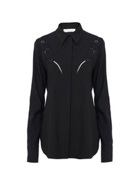 Top en toile de viscose ramie - Black