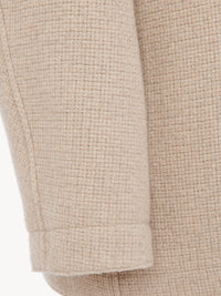 Manteau en cachemire recyclé doux blindé - Kaki Sable
