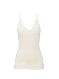 Top en tricot mérinos superfin - Lait Iconique