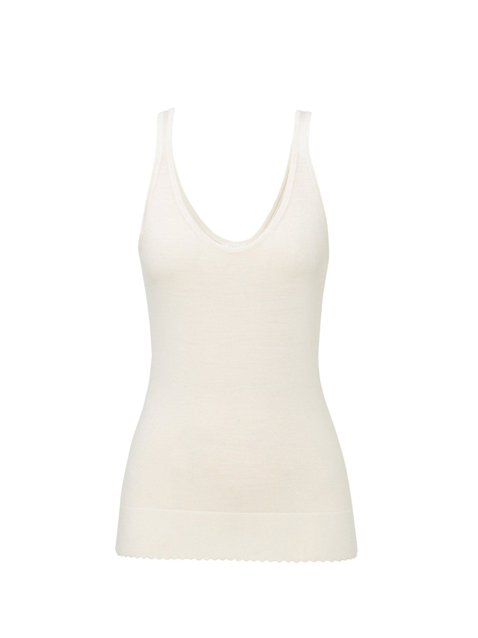 Top en tricot mérinos superfin - Lait Iconique