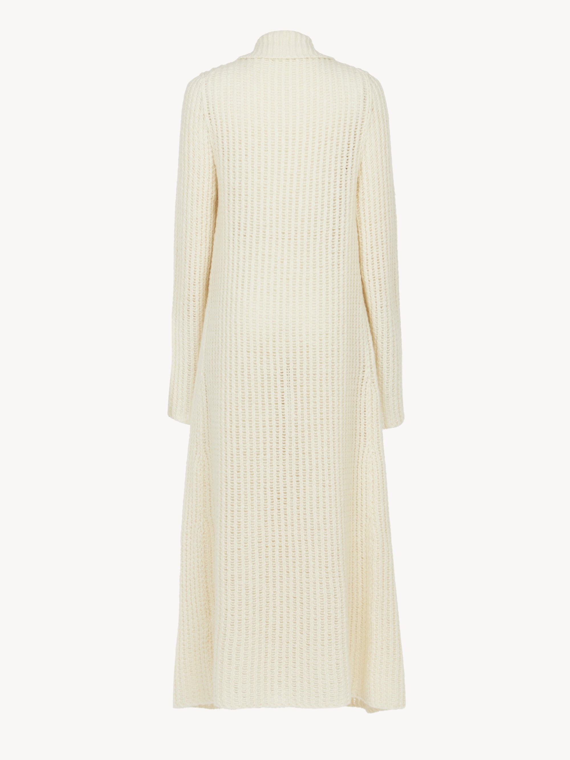 Manteau en tricot en laine crafty - Poudre Blanche