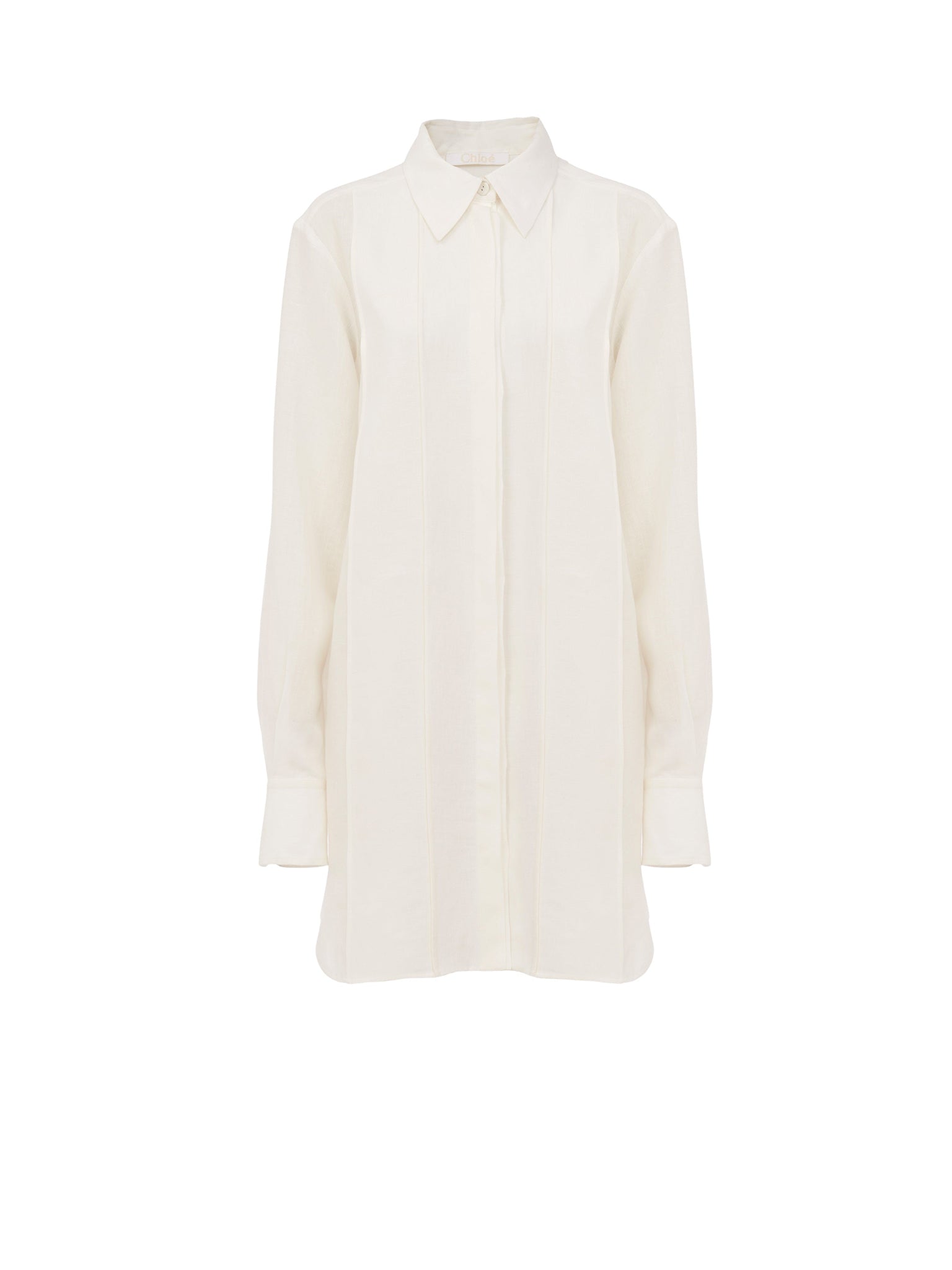 Robe en voile de lin doux - Lait Iconique