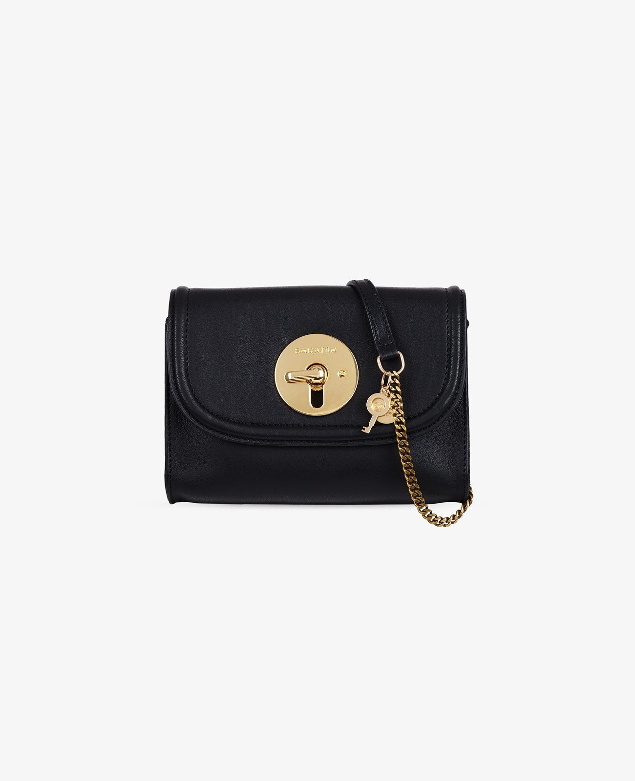 Mini sac Lois en cuir de mouton souple - Black