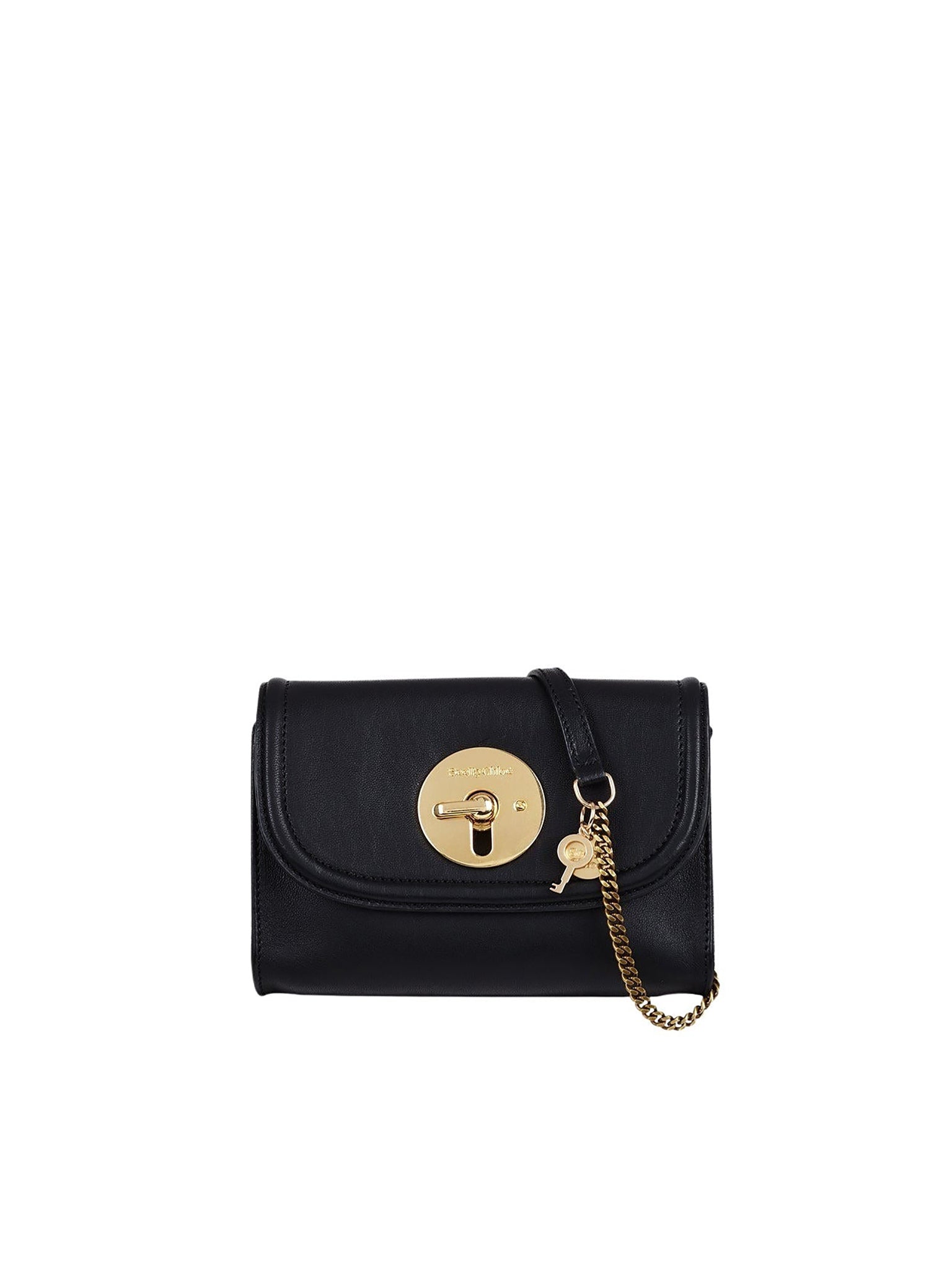Mini sac Lois en cuir de mouton souple - Black