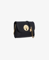 Mini sac Lois en cuir de mouton souple - Black