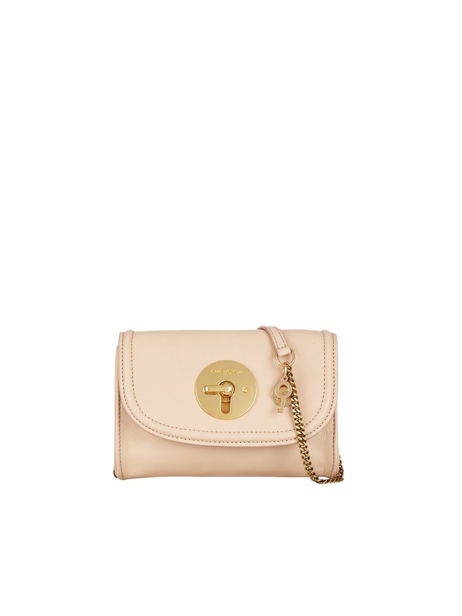 Mini sac Lois en cuir de mouton souple - Nude