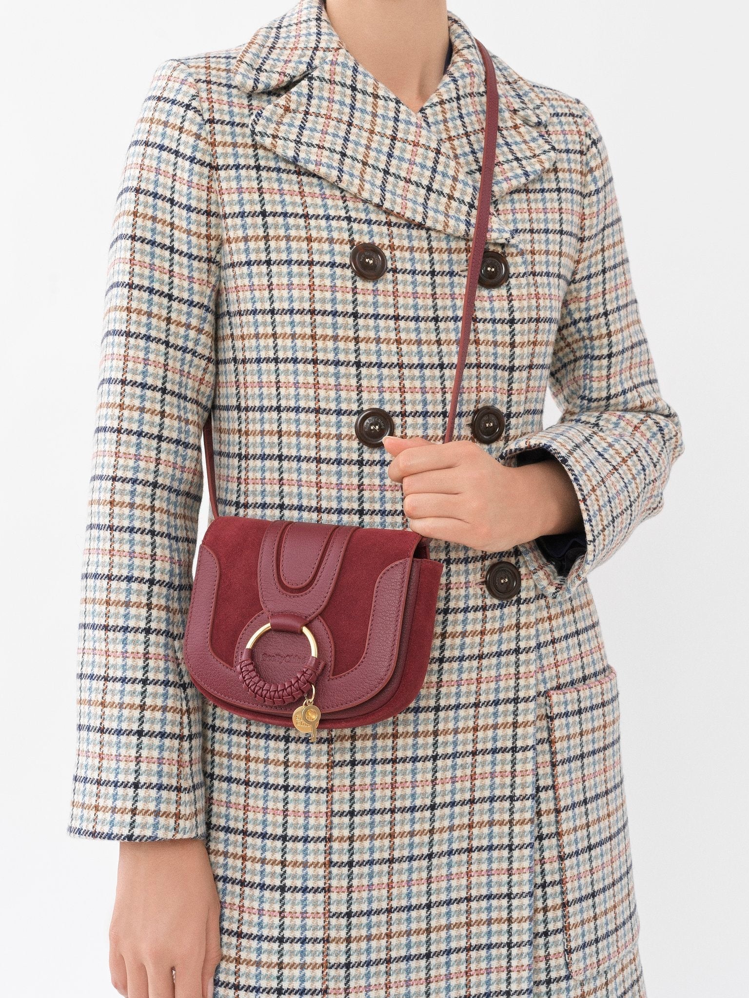 Mini sac Hana en cuir - Dark Velvet
