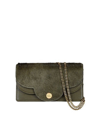 Mini sac Polina en cuir de vachette pony et petit grain - Lierre D'Hiver