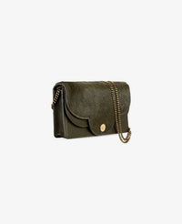Mini sac Polina en cuir de vachette pony et petit grain - Lierre D'Hiver