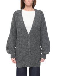 Cardigan en laine - Charcoal Black
