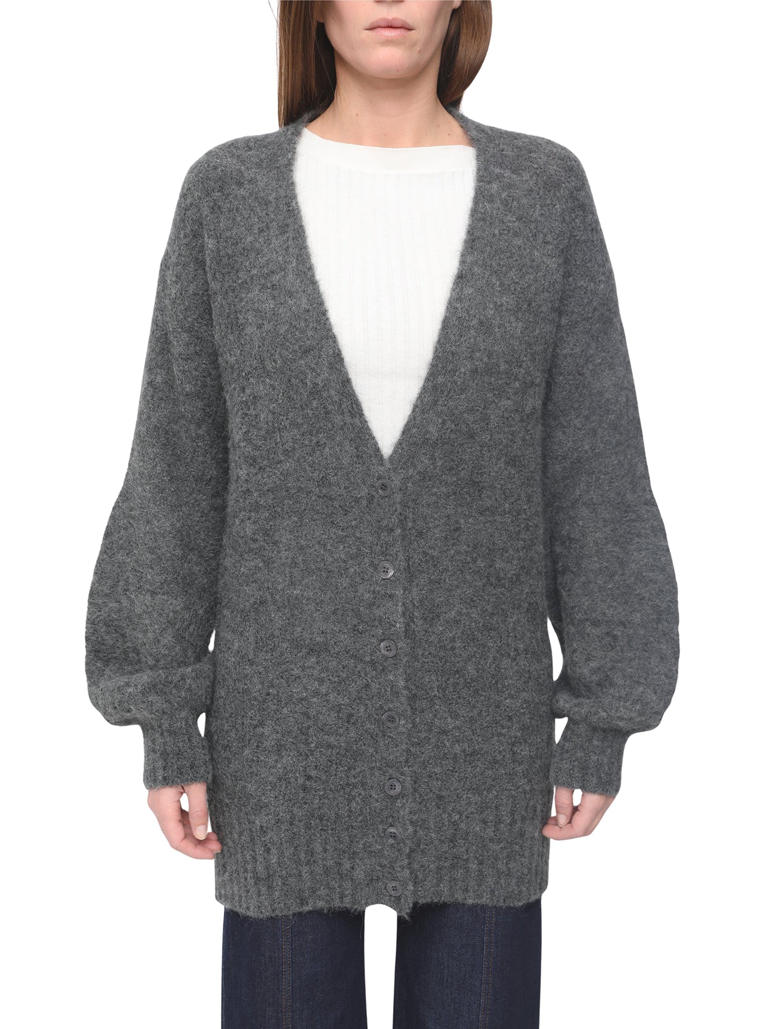 Cardigan en laine - Charcoal Black