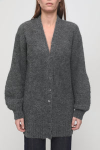Cardigan en laine - Charcoal Black