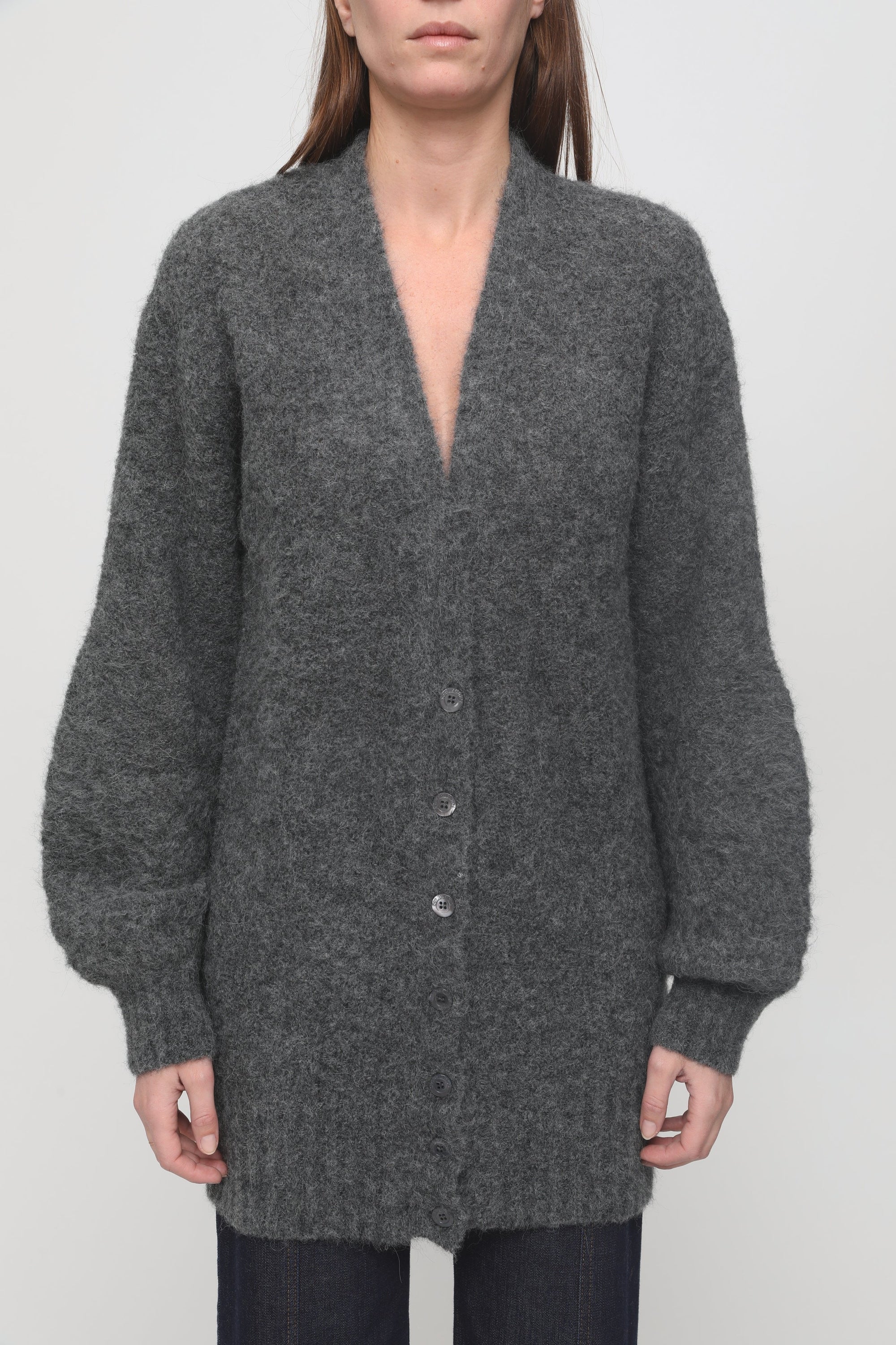 Cardigan en laine - Charcoal Black