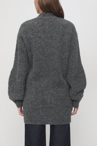 Cardigan en laine - Charcoal Black