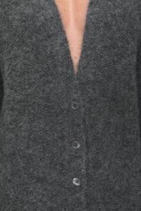 Cardigan en laine - Charcoal Black