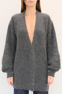 Cardigan en laine - Charcoal Black