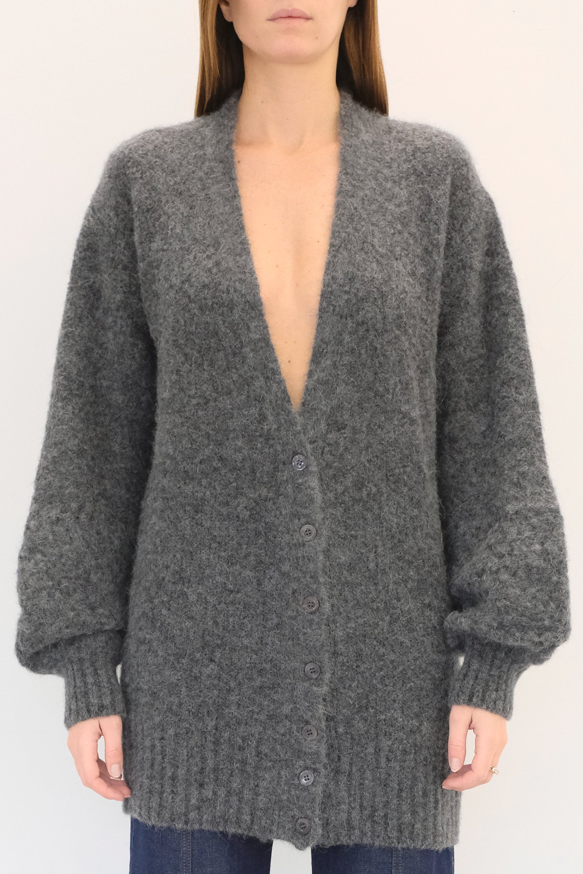 Cardigan en laine - Charcoal Black