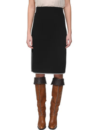 Jupe en cuir - Charcoal Black