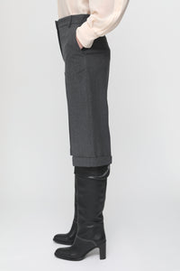Bermuda en laine - Charcoal Black