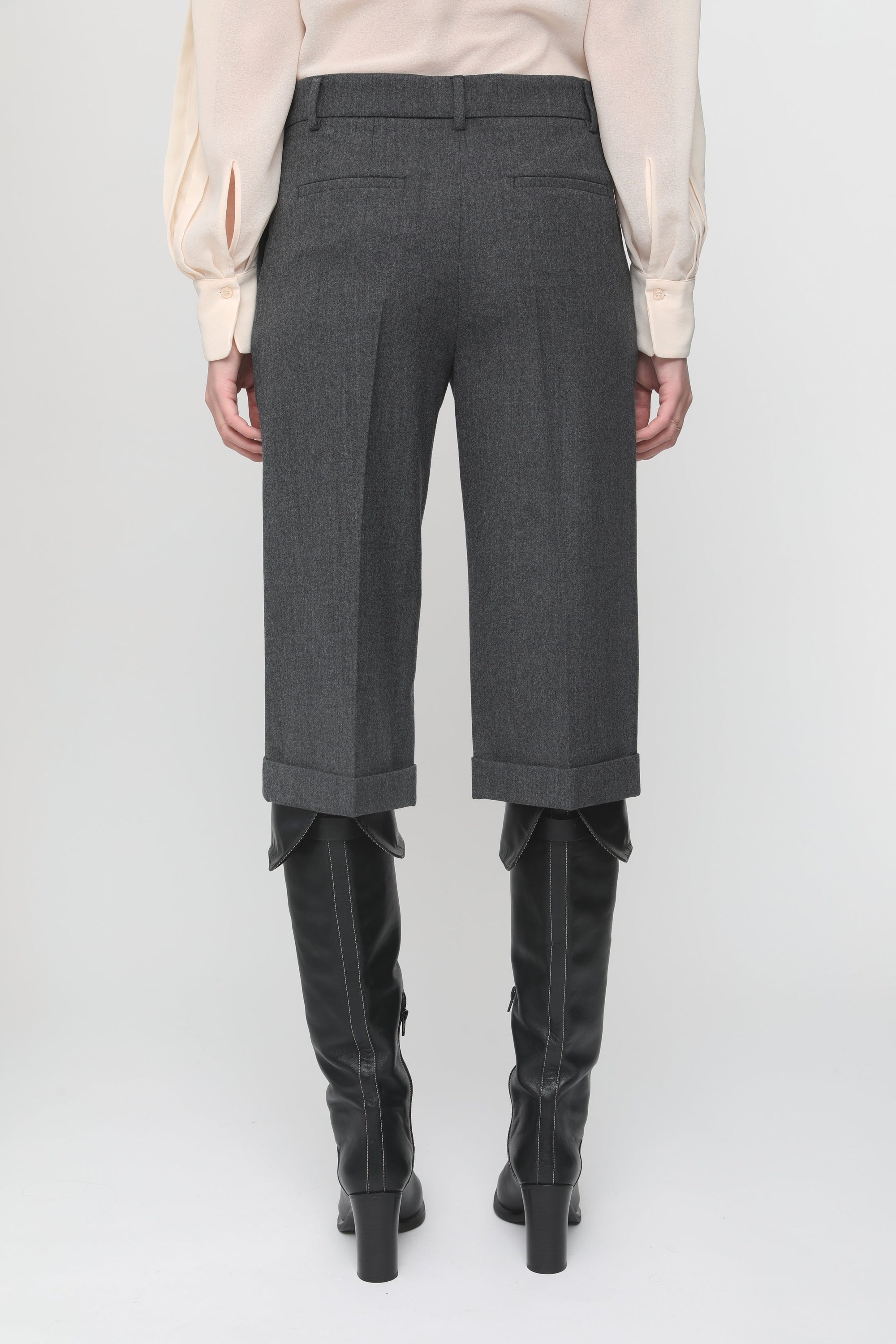 Bermuda en laine - Charcoal Black
