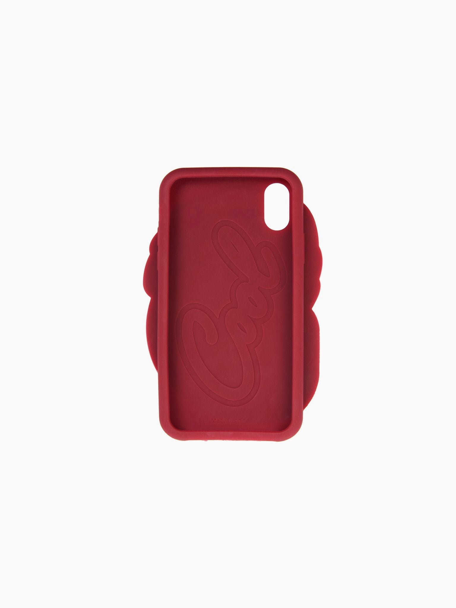 Coque pour iPhone X en silicone - Faded Red