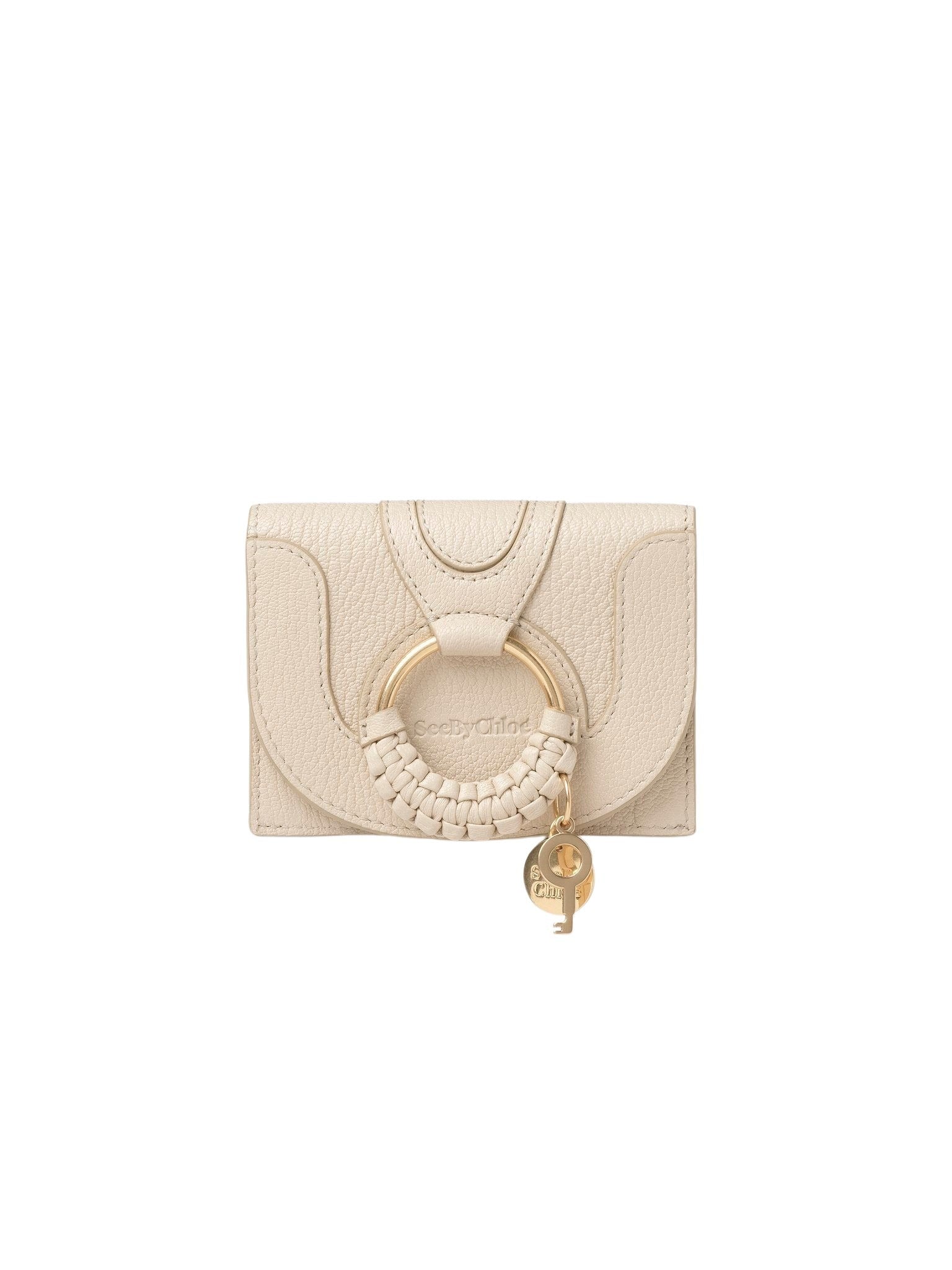 Étui à clés Hana en cuir - Cement Beige