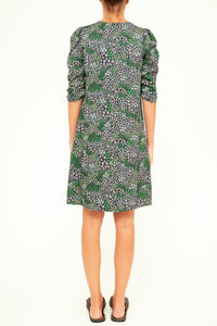 Robe col V à fleurs - Multicolor