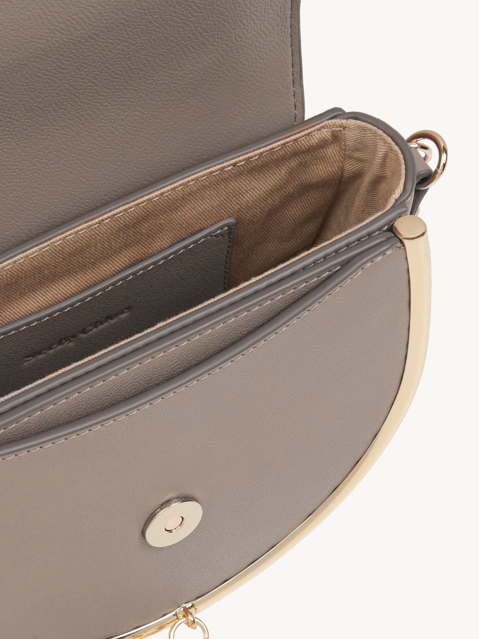 Sac pochette Mara en cuir - Motty Grey